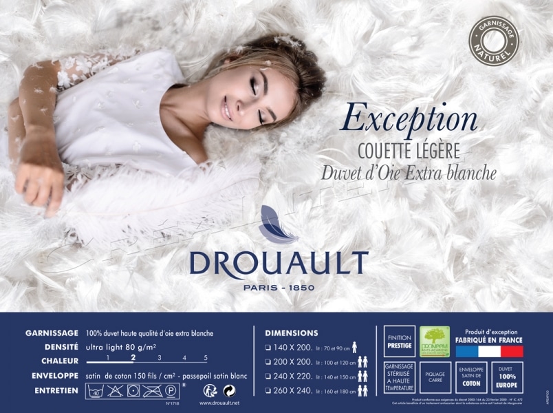 Couette chaude Volga 200x200 cm - DROUAULT, Catalogue