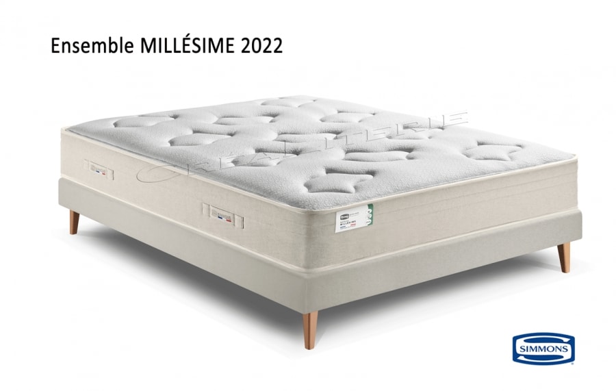 Matelas Ressorts Ensachés Avec Visco 140X190 Royal Hauteur Ressort  31Cm+/-2.