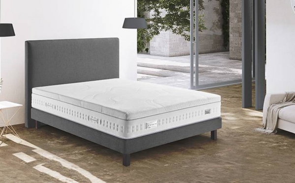 Matelas Simmons L'hybride Accueil Moelleux et Enveloppant 713 Ressorts Ensachés Sensoft Évolution® Fabriqué en France