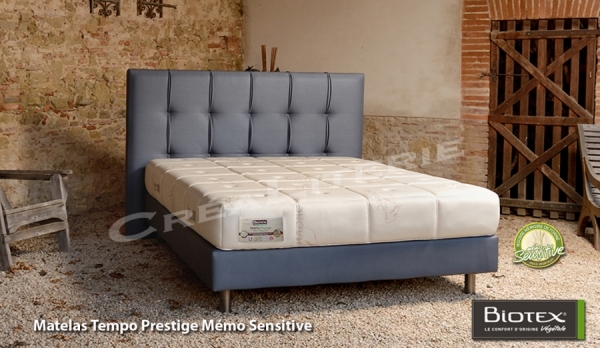 Pack ensemble Bio Tempo Biorigine de Biotex 160x200 (1 matelas Tempo acheté, 1 sommier Luxéa classic offert) jusqu'au 04/02/2020
