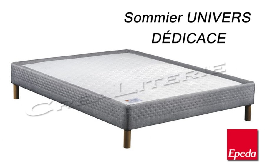 Ensemble matelas latex souple et son sommier tapissier 140x190 - Matelas No  Stress