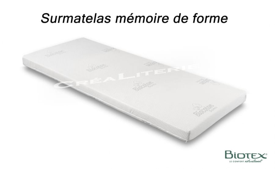 Surmatelas mémoire de forme 160x200 antistress - Made in France - Matelas  No Stress