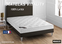 Matelas latex roxane pirelli 140x190cm soutien ferme