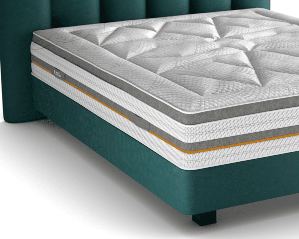 matelas andré renault horia 32 cm, 1120 ressorts ensachés + 4 cm elastorem soja fabriqué en france