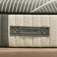 matelas biotex bio extase ressorts ensachés + mousse à mémoire de forme mémaura, fabriqué en france