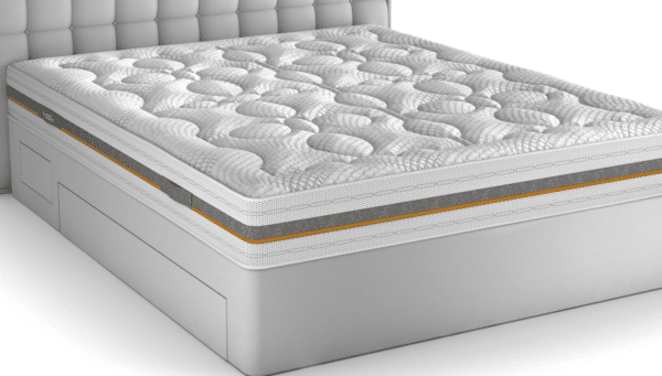 matelas andré renault léticia 24 cm, latex à 85% d'origine naturelle avec technologie trioform fabriqué en france