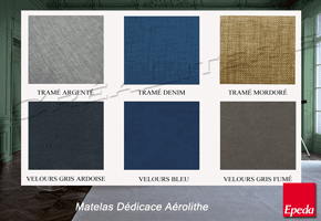 matelas Épéda dédicace aérolithe 31 cm ressorts ensachés multi air fabriqué en france