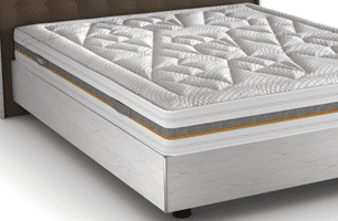 matelas andré renault angelina 24 cm, latex perforé à 20% d'origine naturelle fabriqué en france