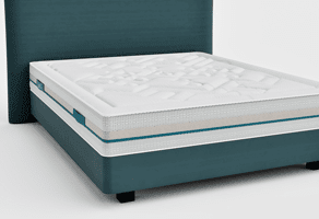 matelas andré renault carolina 26 cm, elastorem soja trioform 60kg/m³, 7 zones de confort fabriqué en france