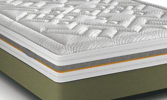 matelas andré renault carolina 26 cm, elastorem soja trioform 60kg/m3, 7 zones de confort fabriqué en france