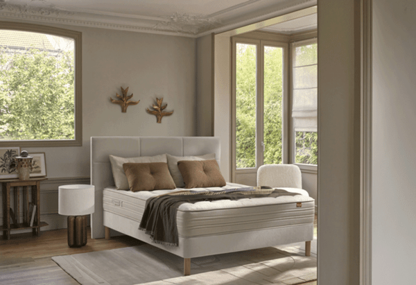 matelas Épéda zéphyr 29 cm ressorts ensachés multi air 3 zones de confort fabriqué en france