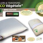 pack deux oreillers viscorelax 60x40 biotex memo sensitive végétale mémoire de forme à base d huile de ricin