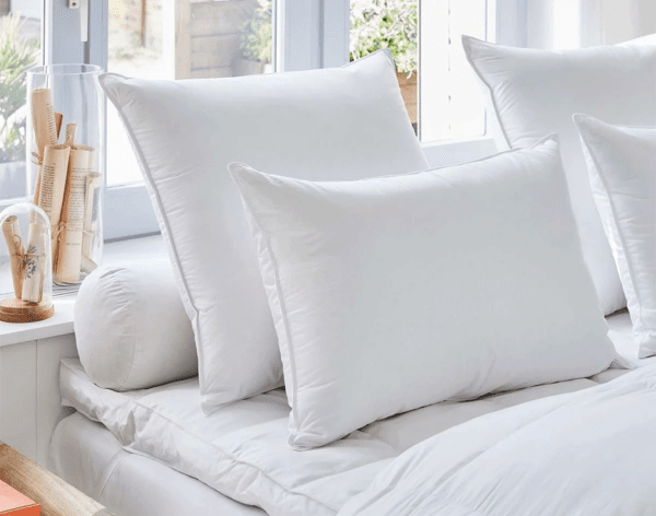 oreiller drouault platinium en duvet d'oie haute qualité extra blanc fabriqué en france