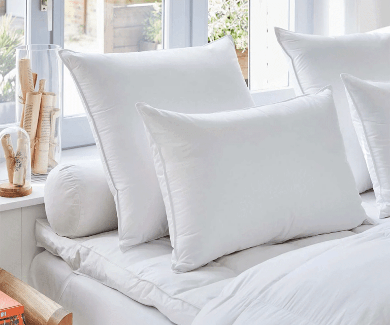 oreiller drouault platinium light en duvet d'oie haute qualité extra blanc fabriqué en france