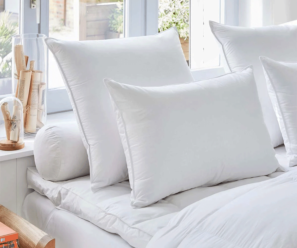 Oreiller Drouault Platinium Light en duvet d'Oie haute qualité extra blanc  Fabriqué en France - Crealiterie