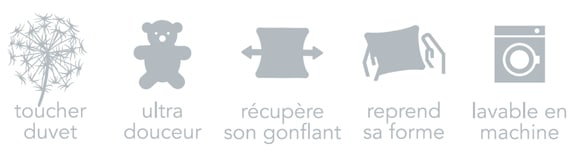Couette Drouault Plein Ciel 400 g /m², duvet oie et canard traité  anti-acariens Proneem® Fabrication Française - Crealiterie