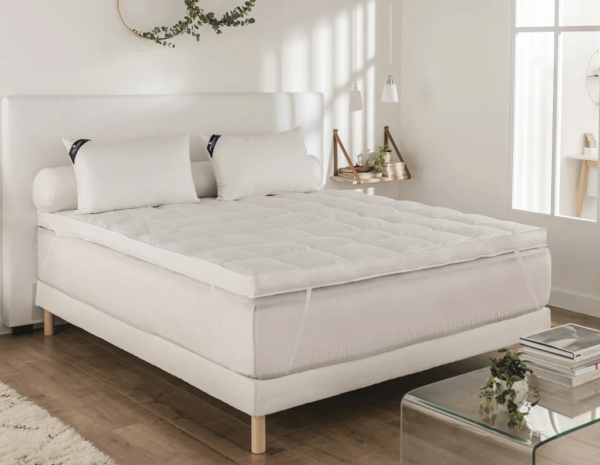 surmatelas drouault dourêve 1700 gr/m² duvet oie et canard haute qualité fabrication française