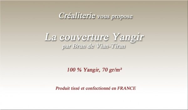 Couverture YANGIR 70 g/m² de BVT en yangir – Image 2
