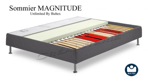 Sommier Bultex Unlimited Magnitude 23 cm 5 zones lattes multiplis Fabriqués en France – Image 2