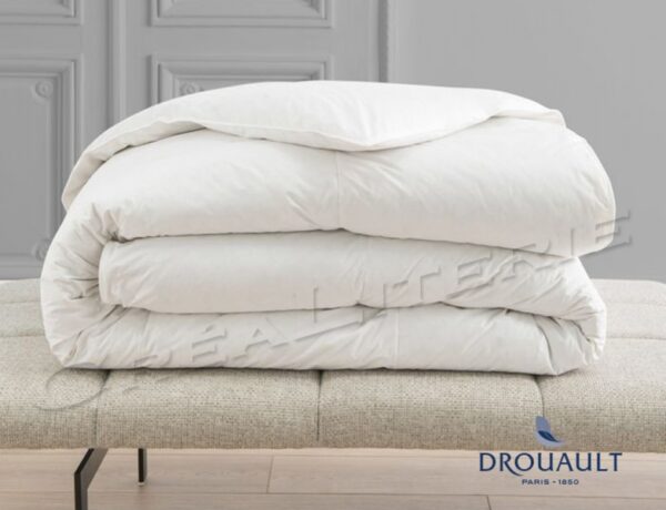 Couette  Drouault Coton Biologique 250 g/m², Duvet de canard et oie recyclés housse Coton biologique Fabriquée en France. – Image 2