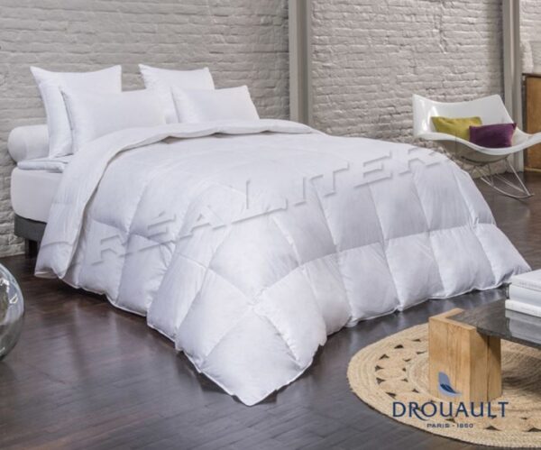 Couette  Drouault Astrale 300 g/m² naturel, en Duvet extra gonfland de canard blanc Fabriquée en France. – Image 2