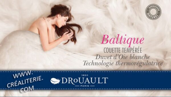 Couette Drouault Baltique 300 g/m² duvet extra gonflant d oie CLIMABALANCE anti-taches Téflon® Fabrication Française – Image 2