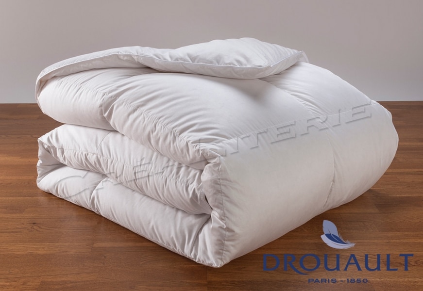 Couette Drouault Plein Ciel 400 g /m², duvet oie et canard traité  anti-acariens Proneem® Fabrication Française - Crealiterie