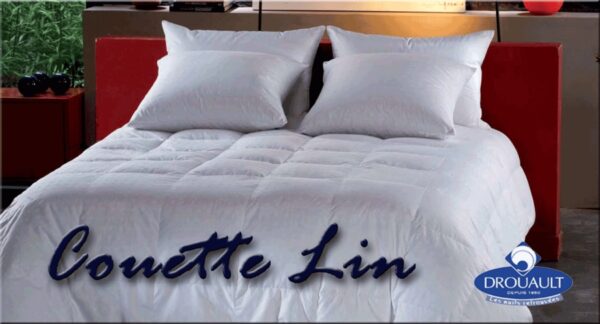 Couette Lin de Drouault 300 g/m² en lin naturel – Image 2