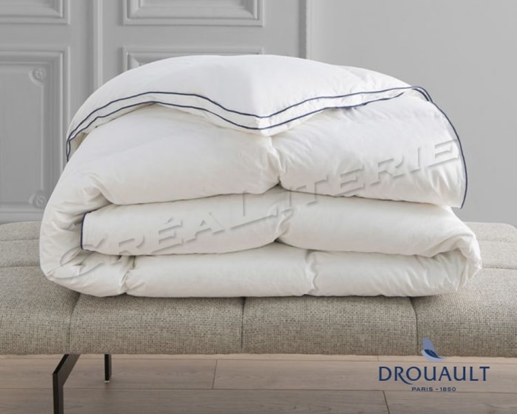 Couette Drouault Platinium 250 g/m² en duvet d'Oie haute qualité extra  blanc Fabriquée en France - Crealiterie