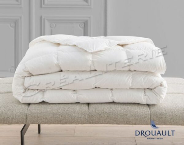 Couette Drouault Prestige (ultra light 100 g/m²), en Duvet de canard blanc extra gonflant traité anti-acariens Proneem® Fabriquée en France. – Image 4