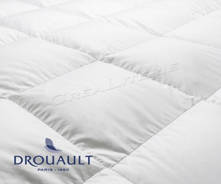 Couette Drouault Platinium 250 g/m² en duvet d'Oie haute qualité extra  blanc Fabriquée en France - Crealiterie