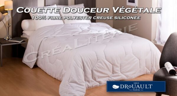 Couette Drouault Douceur Végétale 400 gr/m² fibre polyester creuse siliconée Fabrication Française – Image 3