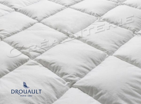 Couette Drouault Extraordinaire (ultra light 120 g/m²), en Duvet d'oie Haute Qualité housse Satin de Coton Fabriquée en France – Image 3