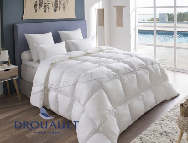 Couette  Drouault Spitzberg 300 g/m² naturel, en duvet Oie extra blanc, anti-acariens Proneem® Fabrication Française. – Image 3