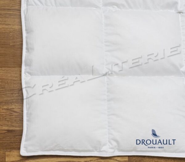 Couette Drouault Extraordinaire (ultra light 120 g/m²), en Duvet d'oie Haute Qualité housse Satin de Coton Fabriquée en France – Image 5