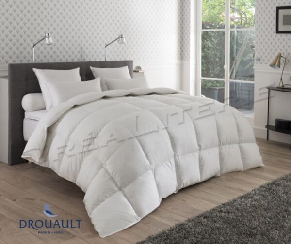Couette  Drouault Méribel Light 200 g/m² naturel, en Duvet de canard et oie Recyclés traité anti-acariens Proneem® Fabriquée en France. – Image 4