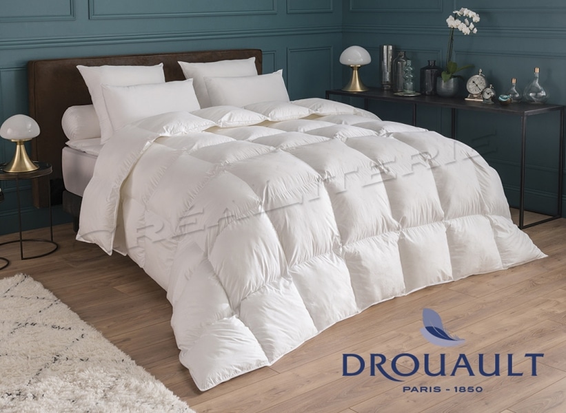 Couette Drouault Oural 500 g/m² 100% Fibre polyester microfibre ultra fine  douceur extrême SUPRELLE® MICRO extra gonflante Fabriquée en France -  Crealiterie