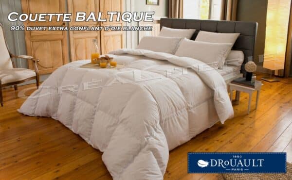 Couette Drouault Baltique 300 g/m² duvet extra gonflant d oie CLIMABALANCE anti-taches Téflon® Fabrication Française – Image 3