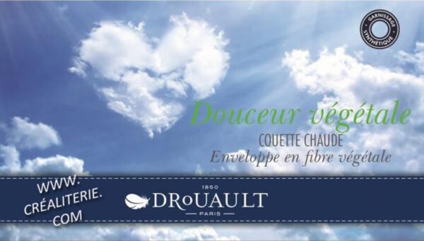 Couette Drouault Douceur Végétale 400 gr/m² fibre polyester creuse siliconée Fabrication Française – Image 2