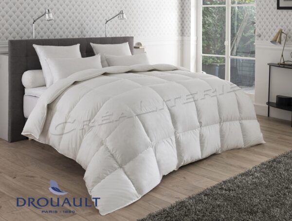 Couette  Drouault Méribel 350 g/m² naturelle, en Duvet de canard et oie traité anti-acariens Proneem® Fabriquée en France. – Image 2