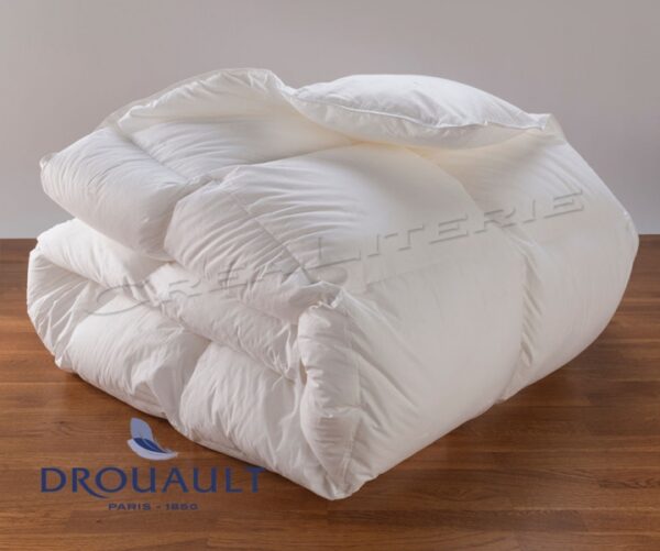 Couette Drouault Spitzberg Light 175 g/m² en duvet Oie extra blanc haute qualité traité anti-acariens Proneem® Fabrication Française – Image 3