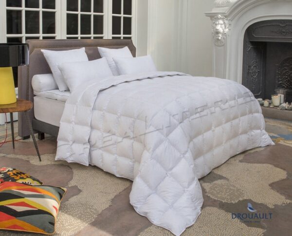Couette  Drouault Excellence 140 g/m², en Duvet de canard blanc extra gonflant traité anti-acariens Proneem® Fabriquée en France. – Image 2