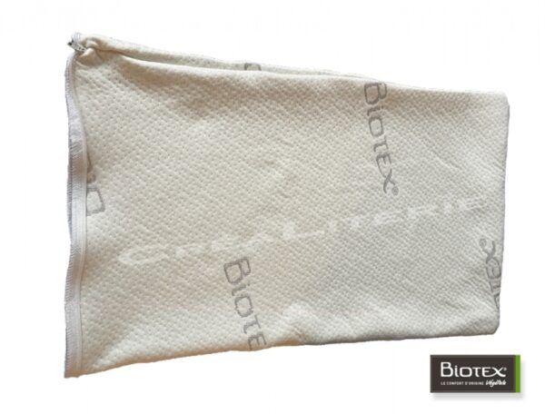 Housse oreiller viscorelax et mémotradi Biotex en coton