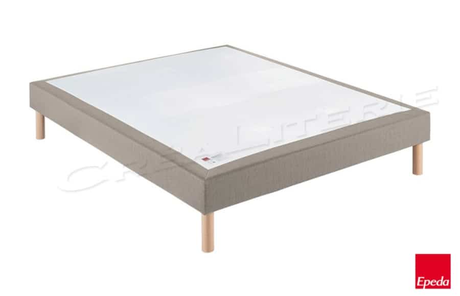 sommier tapissier 140x190 gris - Matelas No Stress