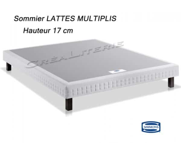 Sommier Simmons Lattes Multiplis Hauteur 17 cm confort ferme Fabriqué en France – Image 3