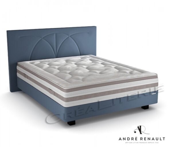 Matelas André Renault Condor 30 cm, ressorts ensachés 7 zones de confort + Elastorem Soja fabriqué en France