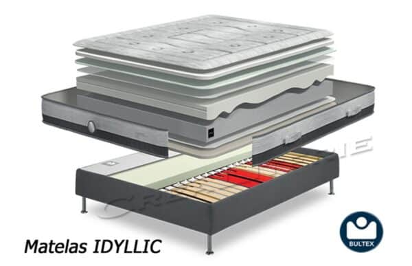 Matelas Bultex Unlimited Idyllic 28 cm confort Équilibré mousse nano fabriqué en France – Image 3