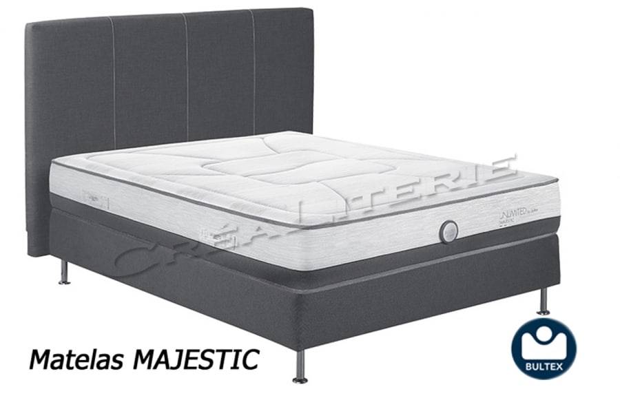 ENSEMBLE Majestic - Matelas 1 Place + 1 Sommier