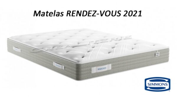 Ensemble matelas + sommier Simmons Rendez-vous 2021 (série limitée) 820 ressorts ensachés Sensoft Évolution® Fabriqué en France – Image 2