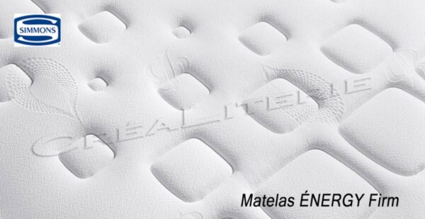 Matelas Simmons ÉNERGY Firm 26 cm Beautyrest Sensory 700 ressorts ensachés Sensoft Évolution® Fabriqué en France – Image 3